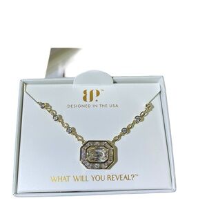 Bomb Party April Birthday 2026 “The Lyra Necklace” Diamond Cz/Gold NIB